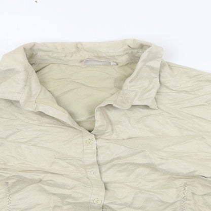 Bonmarché Womens Beige   Basic Button-Up Size 20