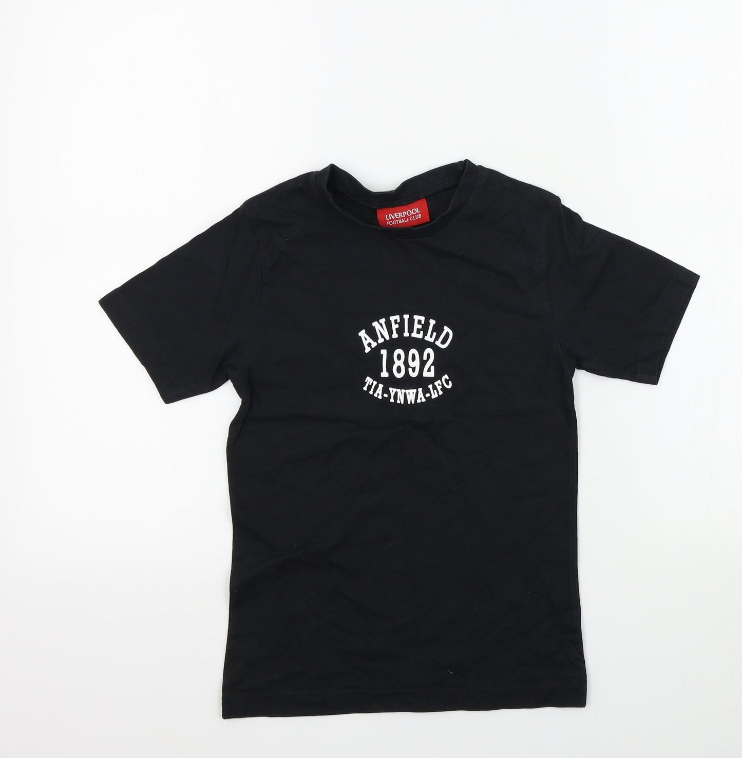 Liverpool FC Boys Black   Basic T-Shirt Size 7-8 Years  - Liverpool FC