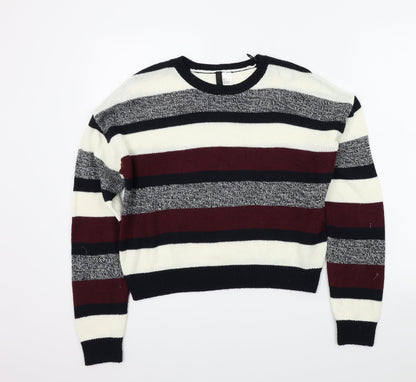 Womens UK Size S H&M Red Pullover Jumper