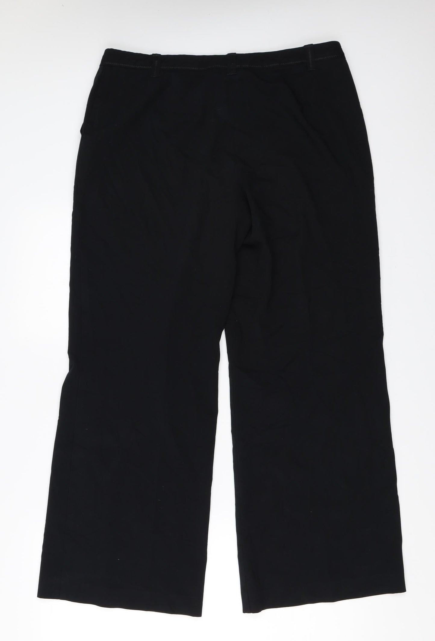 Womens UK Size 14 Marks and Spencer Regular Fit  Black Trousers