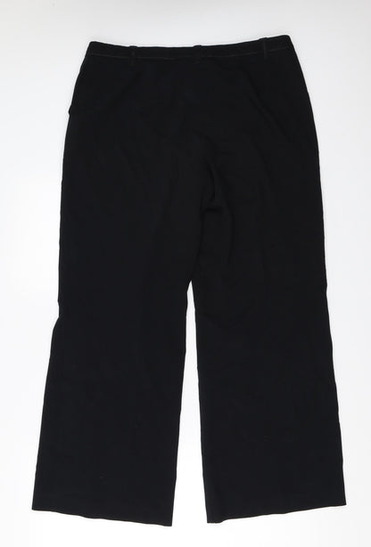 Womens UK Size 14 Marks and Spencer Regular Fit  Black Trousers