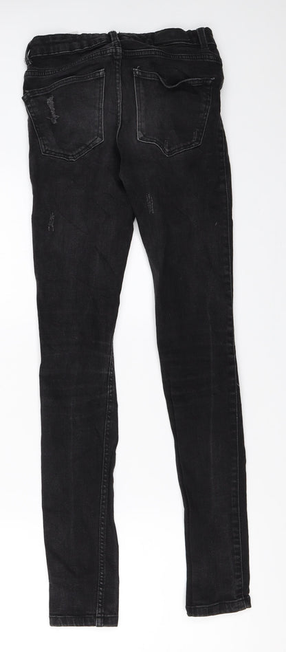Vera Moda Womens Black  Denim Skinny Jeans Size 25 in L30 in