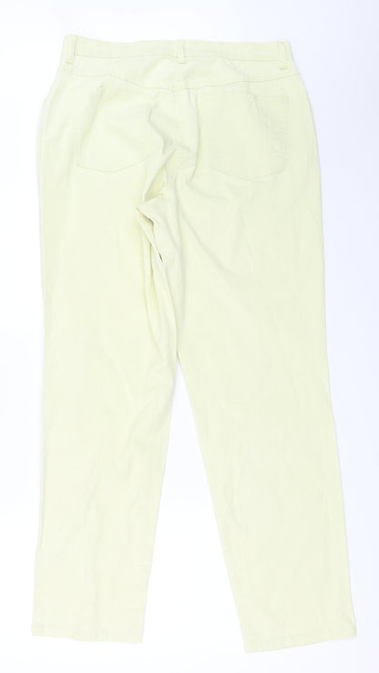 Mammut Womens Yellow   Straight Jeans Size 44 L31 in