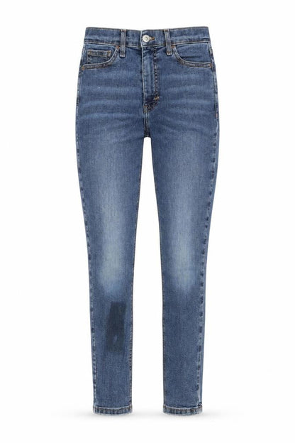 Womens UK Size 26 in Topshop Regular Fit Skinny Blue Jeans