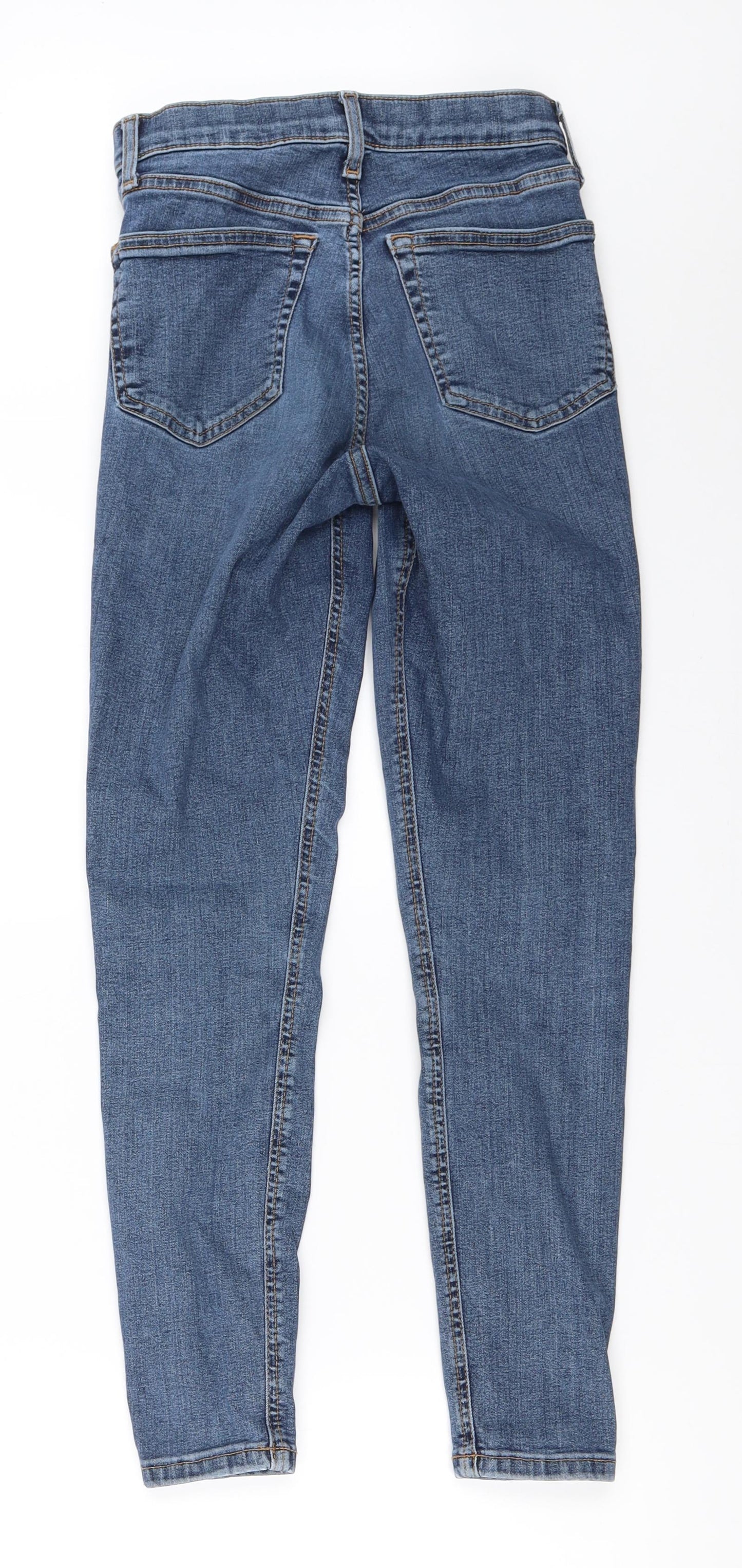 Topshop Womens Blue  Denim Skinny Jeans Size 26 in L30 in