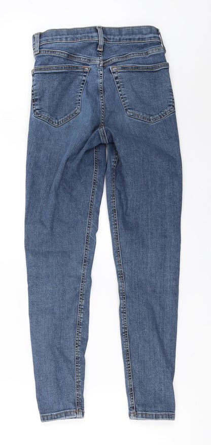 Topshop Womens Blue  Denim Skinny Jeans Size 26 in L30 in
