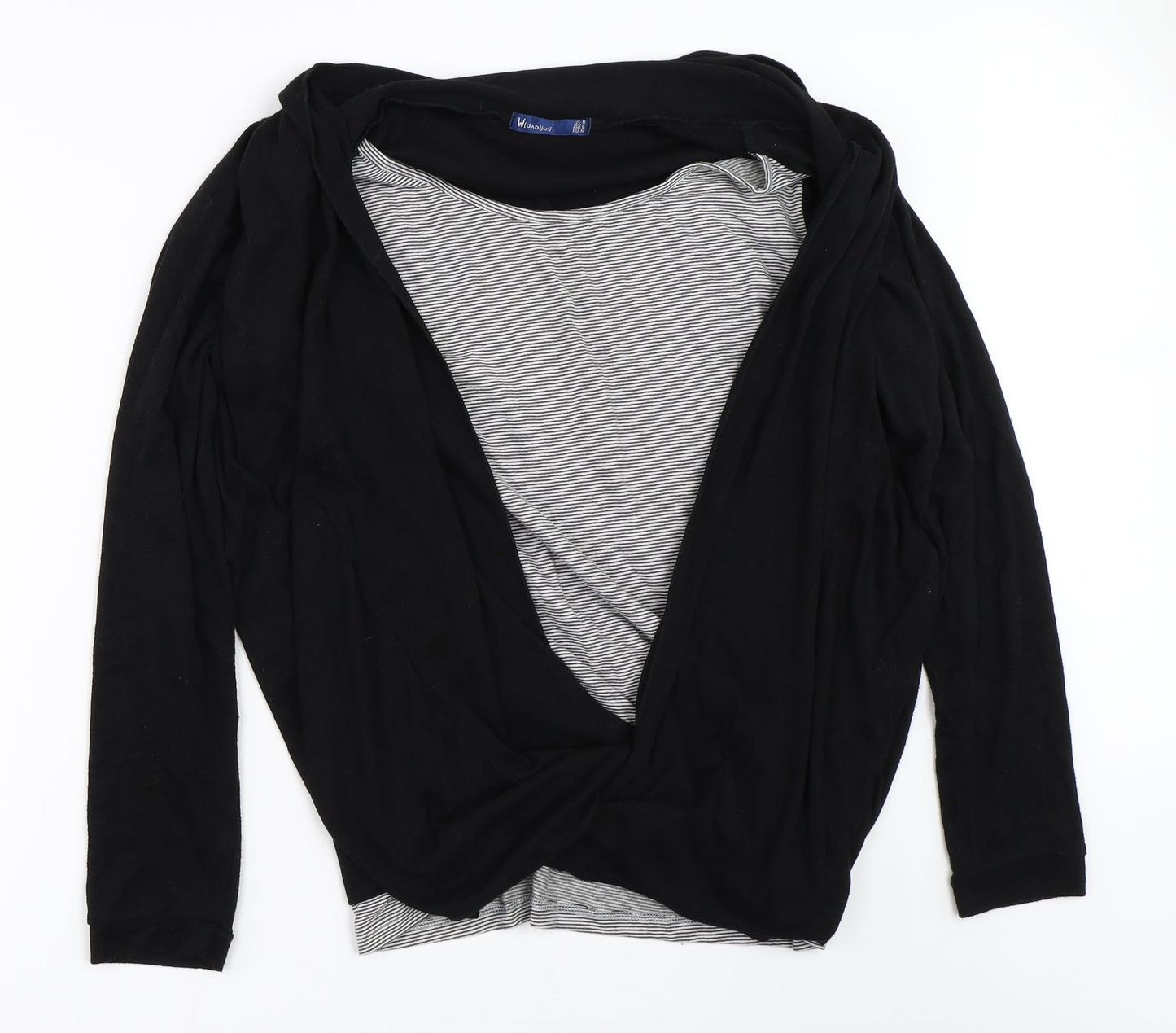 Womens UK Size M Preworn Black Pullover Jumper