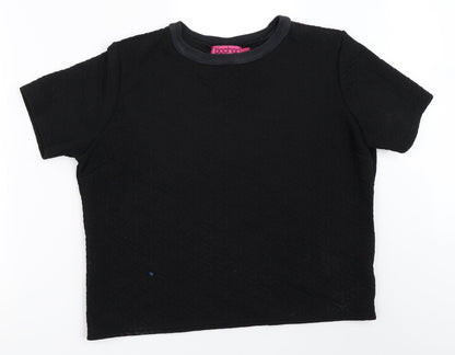 Boohoo Womens Black   Basic T-Shirt Size 14