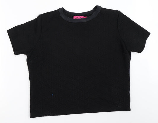 Boohoo Womens Black   Basic T-Shirt Size 14