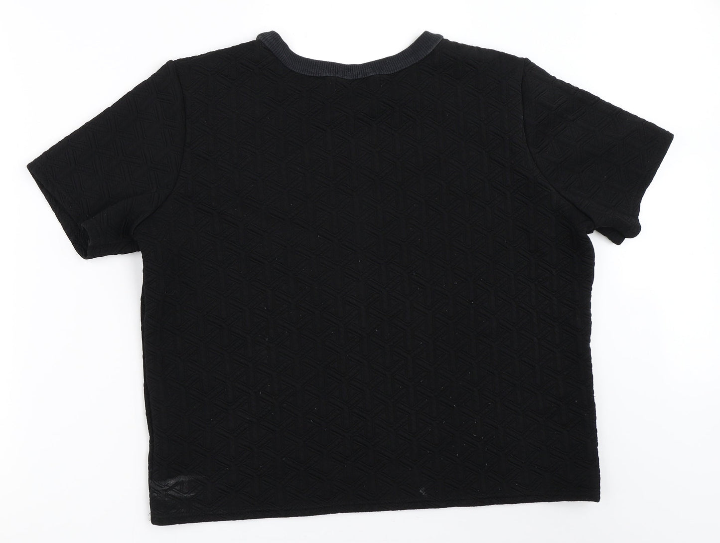 Boohoo Womens Black   Basic T-Shirt Size 14