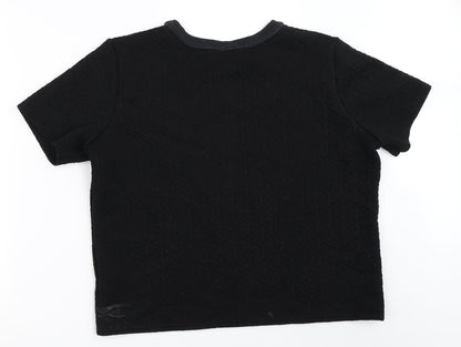 Boohoo Womens Black   Basic T-Shirt Size 14