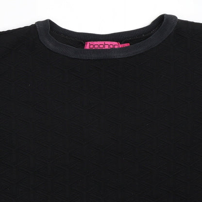 Boohoo Womens Black   Basic T-Shirt Size 14