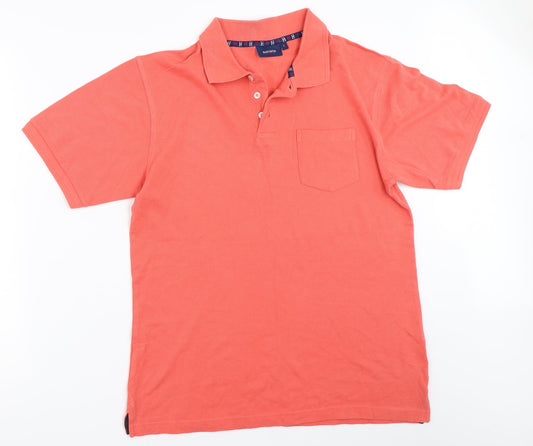 Haworth Mens Pink    Polo Size L