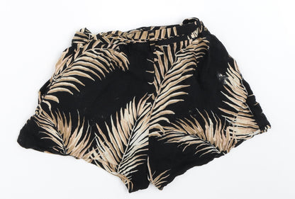 H&M Womens Black   Hot Pants Shorts Size 6