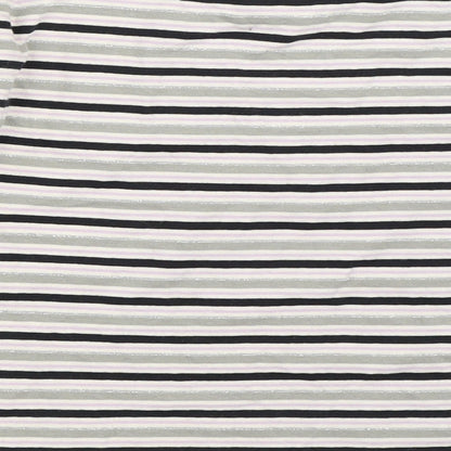 TU Girls Grey Striped  Basic T-Shirt Size 8 Years