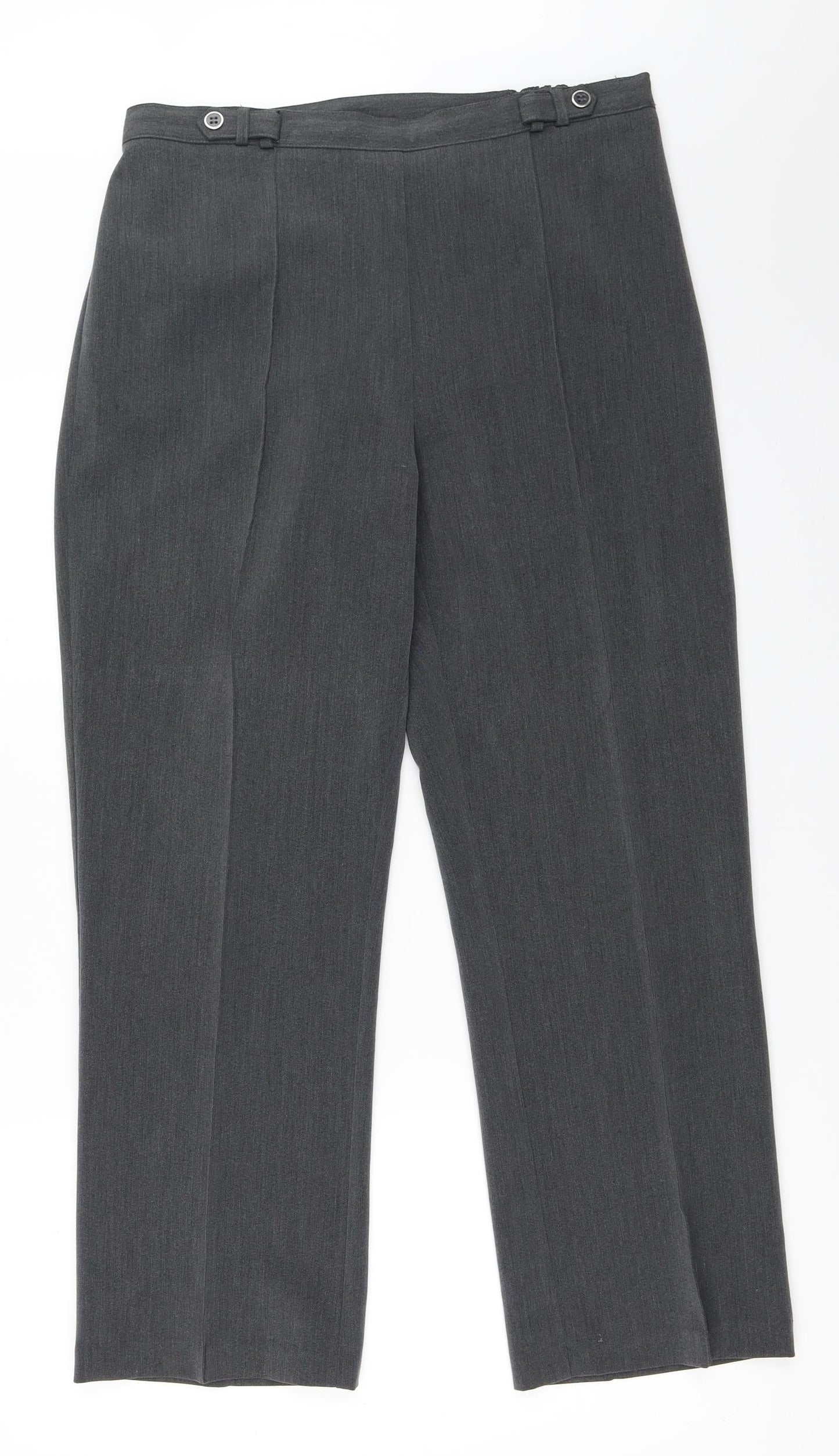 Womens UK Size 14 BM Regular Fit  Grey Trousers