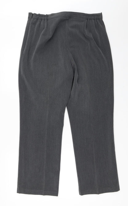 Womens UK Size 14 BM Regular Fit  Grey Trousers