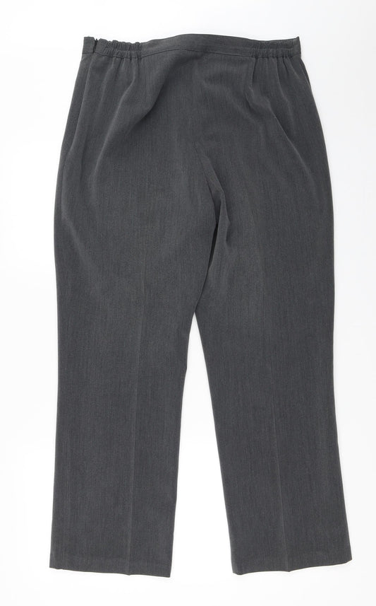 BM Womens Grey   Trousers  Size 14 L27 in