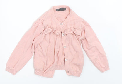 Primark Girls Pink   Cardigan Jumper Size 6-9 Months