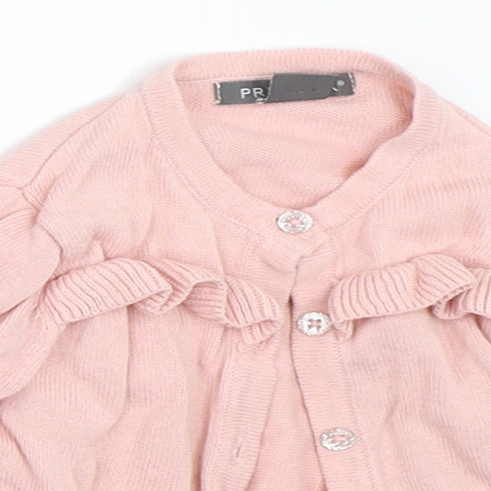 Primark Girls Pink   Cardigan Jumper Size 6-9 Months