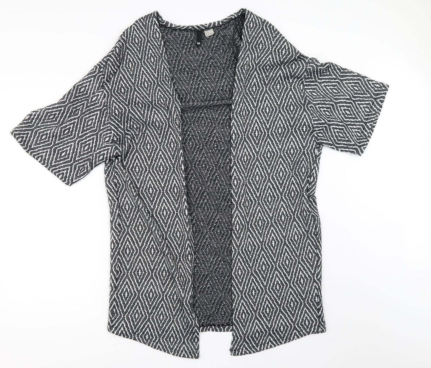 Womens UK Size M H&M Black Cardigan Jumper