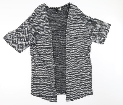 Womens UK Size M H&M Black Cardigan Jumper