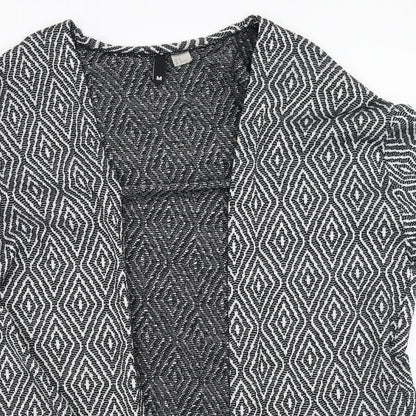 Womens UK Size M H&M Black Cardigan Jumper