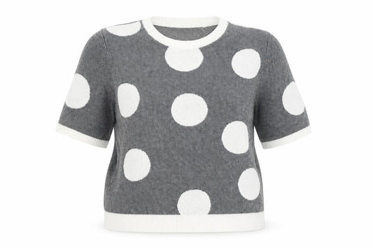 Marks & Spencer Womens Blue Polka Dot  Pullover Jumper Size 18