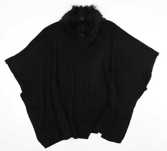 Womens UK Size One Size M&S Black Pullover Jumper