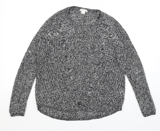 Womens UK Size S H&M Black Pullover Jumper
