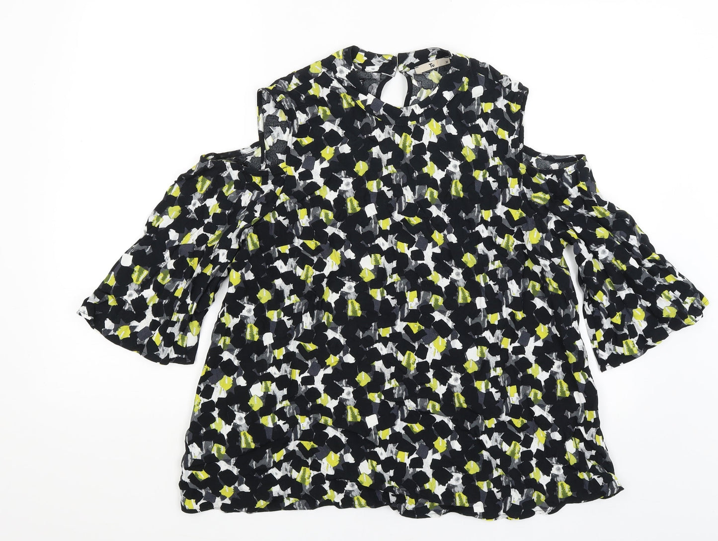 Womens UK Size 12 TU Black Basic Blouse