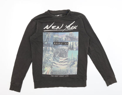 Twisted Soul Mens Black   Pullover Jumper Size M  - New York