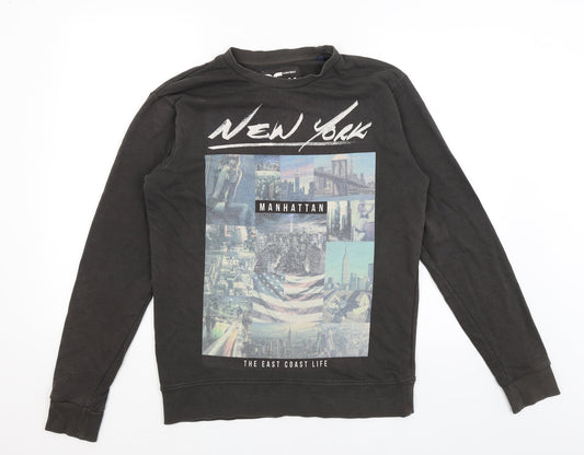 Twisted Soul Mens Black   Pullover Jumper Size M  - New York