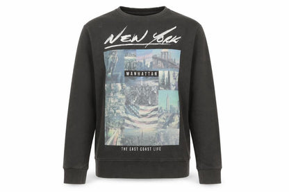 Mens UK Size M Twisted Soul Black Pullover Jumper