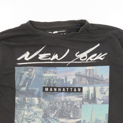 Twisted Soul Mens Black   Pullover Jumper Size M  - New York