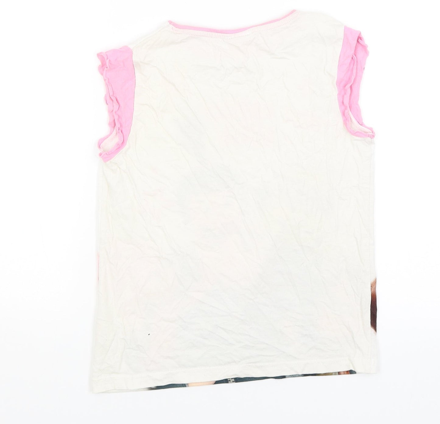 Lilly & Dan Girls White   Basic T-Shirt Size 9-10 Years  - Despicable Me 3
