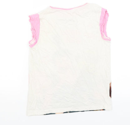 Lilly & Dan Girls White   Basic T-Shirt Size 9-10 Years  - Despicable Me 3