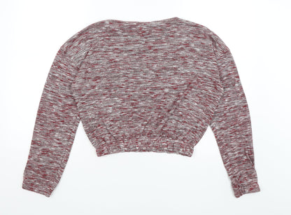 Womens UK Size 8 Miss Selfridge Red Pullover Jumper
