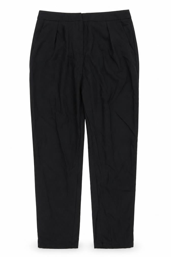 Womens UK Size M Preworn Regular Fit  Black Trousers