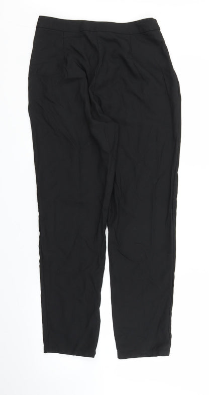 Womens UK Size M Preworn Regular Fit  Black Trousers