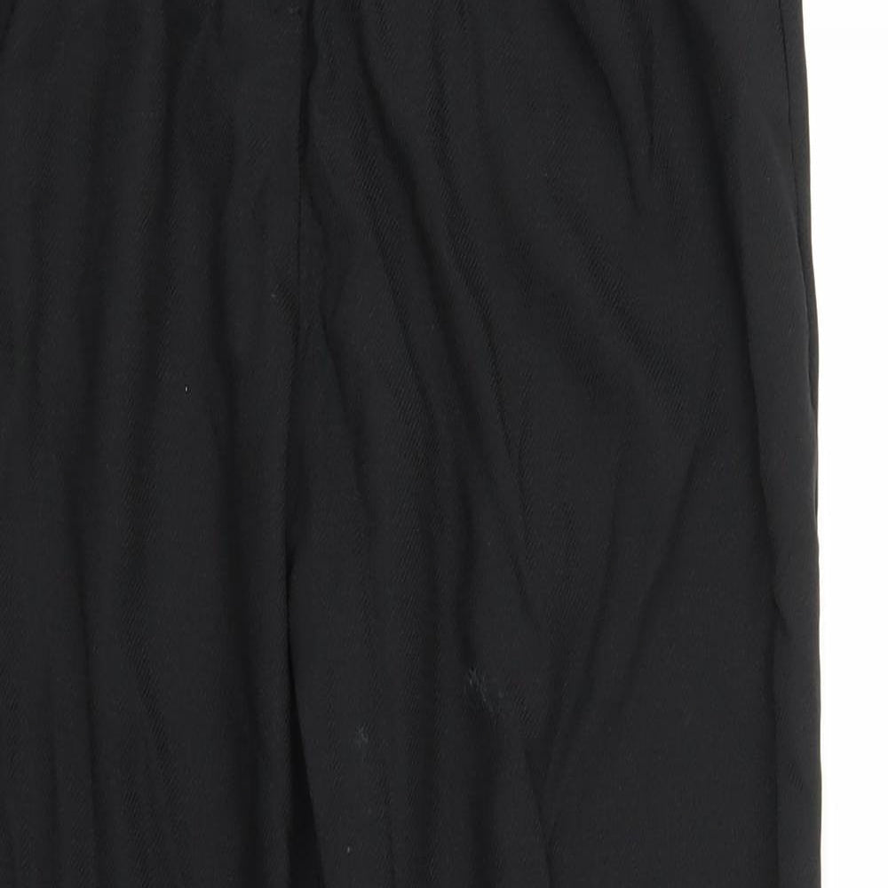 Womens UK Size M Preworn Regular Fit  Black Trousers