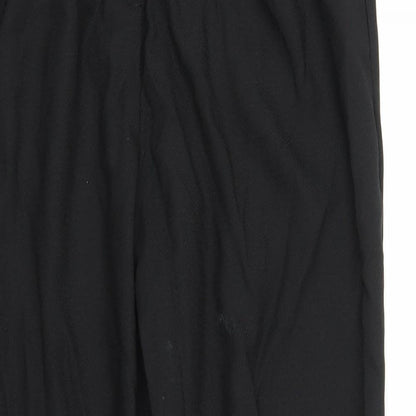 Womens UK Size M Preworn Regular Fit  Black Trousers