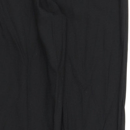 Womens UK Size M Preworn Regular Fit  Black Trousers