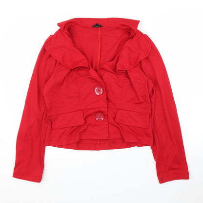 Hip Hop Womens Red   Cardigan Jumper Size 10  - Jacket