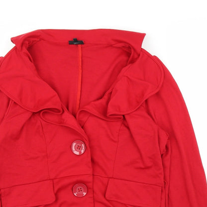 Hip Hop Womens Red   Cardigan Jumper Size 10  - Jacket