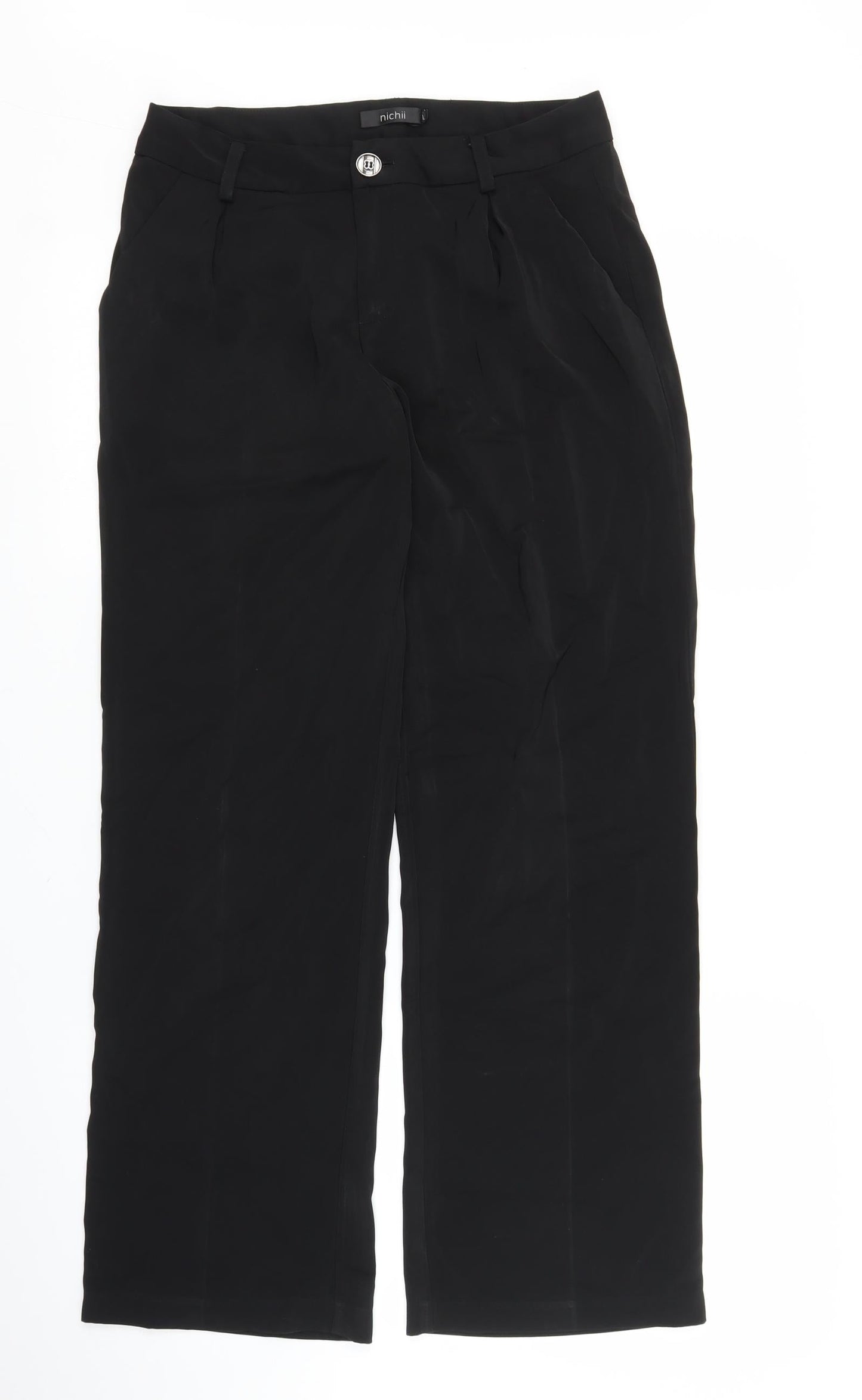 Nichii Womens Black   Trousers  Size L L26 in