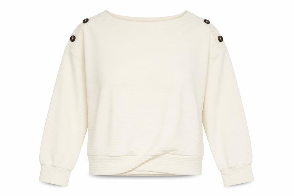 Womens UK Size S H&M Ivory Basic Blouse