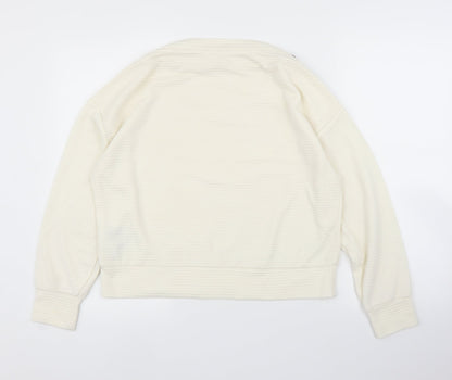 Womens UK Size S H&M Ivory Basic Blouse