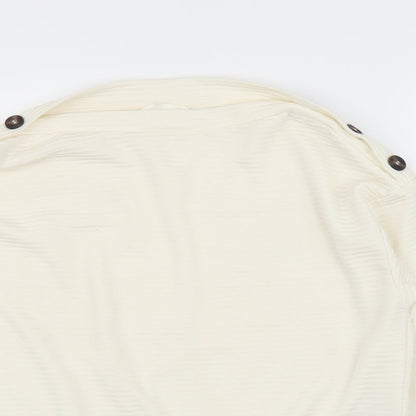 Womens UK Size S H&M Ivory Basic Blouse