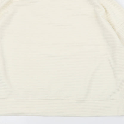 Womens UK Size S H&M Ivory Basic Blouse